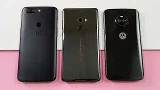 One Plus 5T vs Mi Mix 2 vs Moto X4 SPEEDTEST COMPARISON