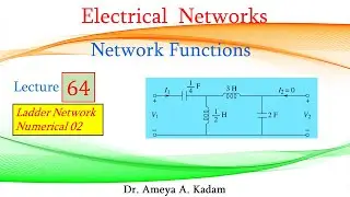 Lecture 64 Network Functions: Ladder Network (Numerical 02)