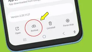 Archive apps Settings on Android Phone