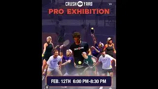 Scarpa Pro PickleBall LIVE Exhibition | CrushYard Charleston SC