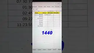 Convert Time In Hours, Minutes & Seconds In Excel 🔥 | Excel Learning💯 #shorts #excelshorts #bytetech