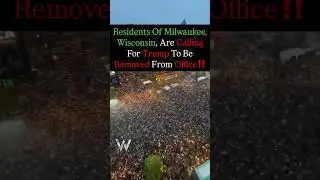 Wisconsin is calling for Trump to be removed. Anti-Trump protest. ￼