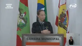 Pronunciamento Mirim Vit&oacute;ria Gabriele Bauer - 22/05/2023
