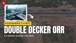 Hyderabad&rsquo;s First Double-Decker Flyover Drone View | BUDWEL | Connecting ORR, Airport & Future City 
