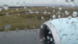 It really sucks! Rainy day Air Canada 777-300ER with GE90-115B takeoff run at Vancouver