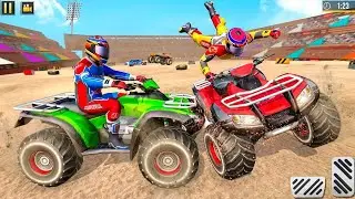 #video ATV Quads Bike Stunt Racing 3D # Superman Driving ATV Quad Bike # ATV Quads Simulator Game