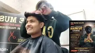 Real Client Haircut 😍 | Learn Professional Haircut Course from THE MUSK SALON