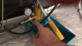 Pressure test central heating. Katsu pressure tester.