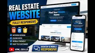 🏡 Real Estate Website Using HTML, CSS & JS | Free Source Code