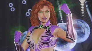 Injustice 2 Gameplay Starfire vs. Darkseid