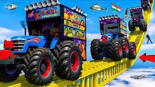 GTA:5 World's Highest ! 😱🫨🫨 TRIED THE IMPOSSIBLE 🙄🫨🇮🇳 SUPER MEGA RAMP CHALLENGE ! INDIAN All DJ