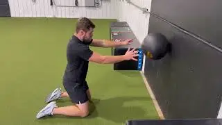 Med Ball Kneeling Chest Throw