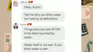 Is Water Wet? Dumb Debate | Danplan Skit | BoKuroKawa Skits | Haikyuu Texts
