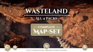 D&D | Pathfinder | Wasteland -  Complete Map-Set | Animated Battle Maps | Virtual Tabletop