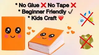 How to Make DIY Mini Notebook 📒 | No Glue | Easy School Craft| Cute Paper| mini notebook |craft diy