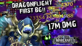 Shadow Priest Aggressive PvP - 17 Million Damage in EOTS! WoW Dragonflight First BG at 70!