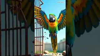parrot and rat  🐀#cartoon #parrot#rat#raifrejaanimation #golpo #viralcartoon#golpokotha#kahani