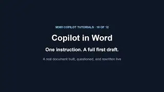 Microsoft Copilot in Word Tutorial: One Prompt to a Full First Draft