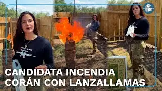Candidata republicana, Valentina G&oacute;mez, incendia Cor&aacute;n y lanza discurso contra islam