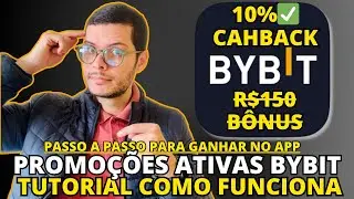 BYBIT TUTORIAL COMO FUNCIONA GANHAR DINHEIRO PROMO&Ccedil;&Atilde;O RECOMPENSAS - CARTAO 10 CASHBACK 150 REAIS