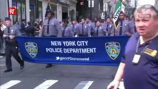 NYPD holds first ever 9/11 procession in Lower Manhattan