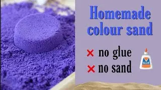 How to make Kinetic sand at home / How to make colour sand at Home / Kinetic sand / #shorts