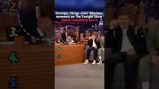 Stranger Things stars' hilarious moments on The Tonight Show, Jimmy completely lost it.#StrangerThin