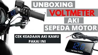 Unboxing & Review Voltmeter Aki Sepeda Motor Modish