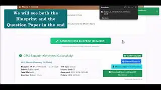 EduNudge: Automated Blueprint & Question Paper Generator (CBSE Class 10)