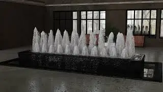 foaming Pool Feature made with Phoenix FD
