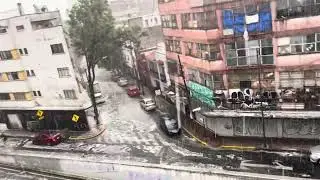Amazing HAIL STORM in Mexico City&hellip;