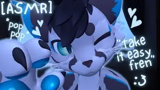 [Furry ASMR] Cat relaxes you in the warmth of home :3 [Sleep-aid] [Soft-spoken] [Mouth sounds]