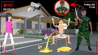 Mio Panik Yuta Pipis Sembarangan Di sunat Tentara Berdarah Di Depan Rumah 😱| Sakura School Simulator