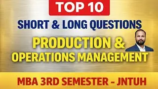 POM MBA 3rd Sem Jan 2026 | Top 10 Short & Long Questions | JNTU-H | Sure Pass
