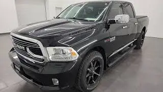 2016 RAM 1500 LIMITED CREW LONG BRILLIANT BLACK ECODIESEL 4K WALKAROUND 13660ZA SOLD!