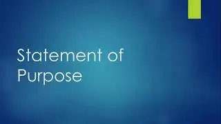Korean Government Scholarship KGSP 2018 Statement of Porpuse