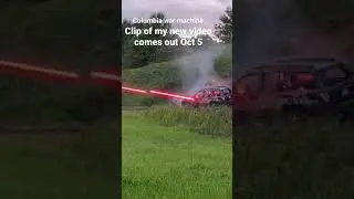 M-134 mini gun with tracers vs car    Clip of video coming out oct 5th