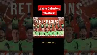 #lahoreqalanders retentions for #psl2023 #psl8draft