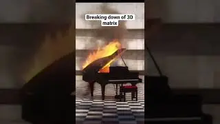 Burning away from this 3d #matrix