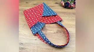 DIY Two-Tone Fabric Bag &ndash; Beginner Friendly & Super Cute!
