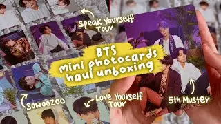 BTS Mini Photocards Haul! 💛✨LY & SY Tour, 5th Muster Magic Shop, Sowoozoo | 방탄소년단 PCs Unboxing