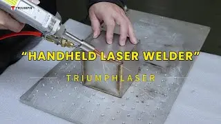 Laser Welding Machine Demo: Stainless Steel Cube Welding & Weld Seam Cleaning #laserwelding