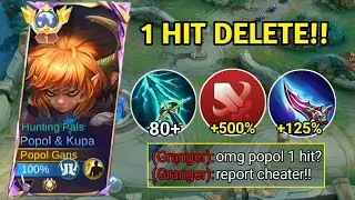 NEW GLOBAL POPOL AND KUPA ONE HIT BUILD FOR SOLO RANK! (recommended build & fighter emblem) - MLBB