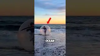 This Guy Drifted Into the Ocean in a Floating Ball! 😱 🌊