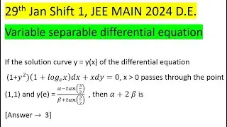 Если кривая решения y = y(x) дифференциального уравнения (1+y^2)(1+〖log〗_e x)dx+xdy=0 проходит