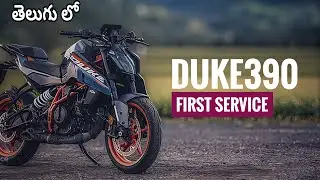 First Service of Gen3 KTM Duke390 In Telugu #telugumotovlogs #duke390gen3 #firstservice #automobile