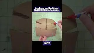 Cardboard IronMan Helmet That OPENS! DIY NO ELECTRIC