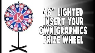 48in LED Insert-Your-Own-Graphics Prize Wheel