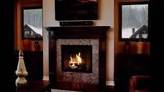 #5 Fireplace + Snowstorm + Vacuum Sound 🔥❄️ Sleep and Relax Fast