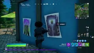 Interact with the Rift Tour posters Location - Fortnite